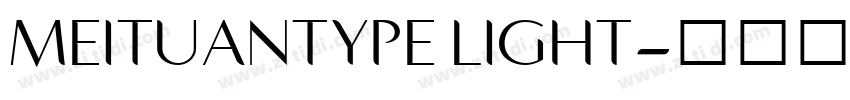 MEITUANTYPE LIGHT字体转换 MEITUANTYPE LIGHT字体转换